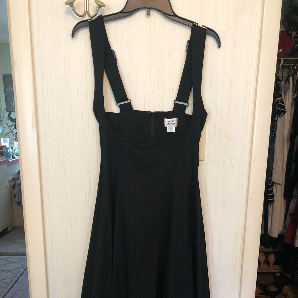 Unique Vintage suspender skirt